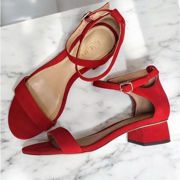 🔥 NEW 🔥 RALPH LAUREN Suede Sandal Low Heel Size 6.5 - Picture 14 of 16